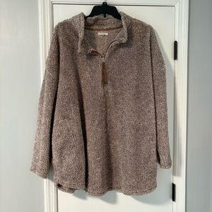 Maurices Cream Fuzzy Pullover